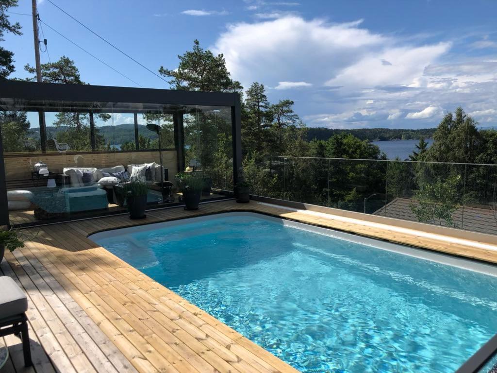 Leilighet I Sorlandshus I Son - Sjoutsikt - Naer Son Spa ภายนอก รูปภาพ